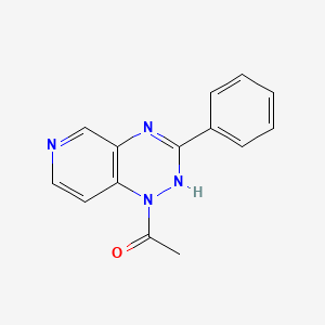 Pyrido(3,4-e)-1,2,4-triazine, 1,2-dihydro-1-acetyl-3-phenyl-