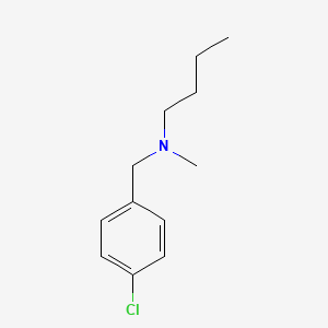 molecular formula C12H18ClN B8749119 N-(4-chlorobenzyl)-N-methylbutan-1-amine 