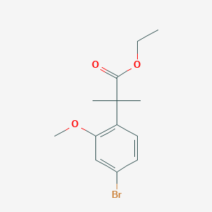 Ethyl 2-(4-bromo-2-methoxyphenyl)-2-methylpropanoate