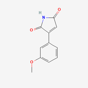 molecular formula C11H9NO3 B8749128 3-(3-Methoxyphenyl)-1H-pyrrole-2,5-dione CAS No. 64643-37-4