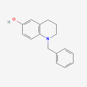 molecular formula C16H17NO B8749163 1,2,3,4-tetrahydro-1-(phenylmethyl)-6-Quinolinol 