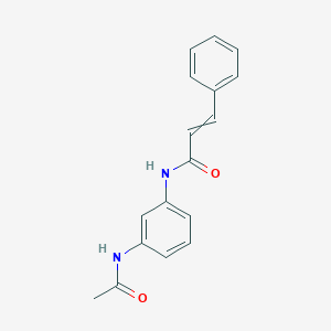 molecular formula C17H16N2O2 B8749268 N-(3-acetamidophenyl)-3-phenylprop-2-enamide 