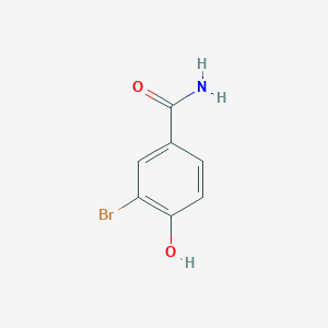 molecular formula C7H6BrNO2 B8749284 3-Bromo-4-hydroxybenzamide 