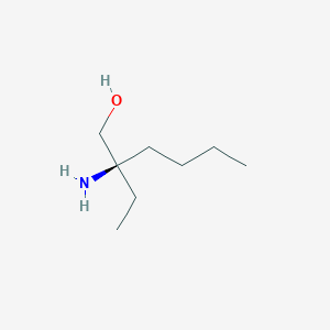 molecular formula C8H19NO B8749459 (2R)-2-AMINO-2-ETHYLHEXAN-1-OL 