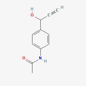 molecular formula C11H11NO2 B8749484 3-(4-Acetamidophenyl)-3-hydroxy-1-propyne 