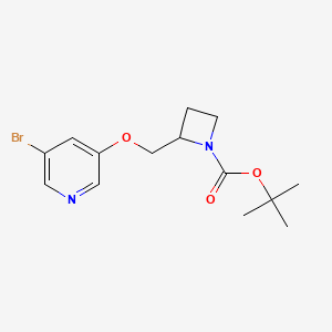 Tert-butyl 2-(((5-bromopyridin-3-YL)oxy)methyl)azetidine-1-carboxylate