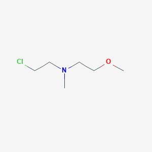 molecular formula C6H14ClNO B8749557 N-(2-chloroethyl)-2-methoxy-N-methylethanamine 