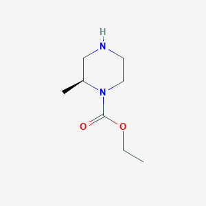 molecular formula C8H16N2O2 B8749568 Ethyl (2S)-2-methylpiperazine-1-carboxylate CAS No. 657427-69-5