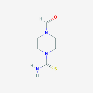 molecular formula C6H11N3OS B8749711 4-Formylpiperazine-1-carbothioamide CAS No. 73553-80-7
