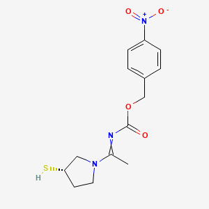 (S)-4-Nitrobenzyl (1-(3-mercaptopyrrolidin-1-yl)ethylidene)carbamate