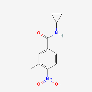 molecular formula C11H12N2O3 B8749818 N-cyclopropyl-3-methyl-4-nitrobenzamide 