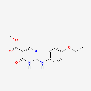 Ethyl 2-[(4-ethoxyphenyl)amino]-4-oxo-1,4-dihydropyrimidine-5-carboxylate