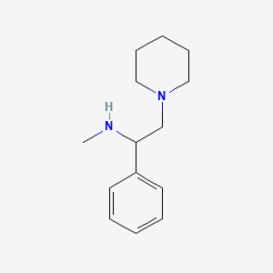 molecular formula C14H22N2 B8749906 N-methyl-1-phenyl-2-(piperidin-1-yl)ethanamine CAS No. 41208-23-5