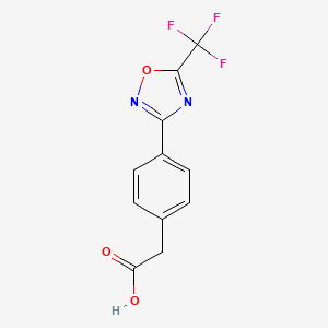 2-(4-(5-(Trifluoromethyl)-1,2,4-oxadiazol-3-yl)phenyl)acetic acid