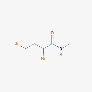 molecular formula C5H9Br2NO B8749941 2,4-Dibromo-N-methylbutanamide 