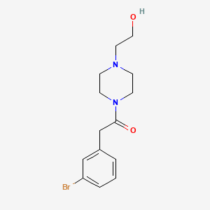 2-(3-Bromophenyl)-1-[4-(2-hydroxyethyl)-1-piperazinyl]-ethanone