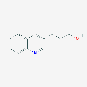 molecular formula C12H13NO B8749993 3-(Quinolin-3-yl)propan-1-ol 
