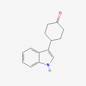 molecular formula C14H15NO B8750008 4-(1H-Indol-3-YL)cyclohexanone 