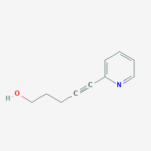 molecular formula C10H11NO B8750100 5-(pyridin-2-yl)pent-4-yn-1-ol 