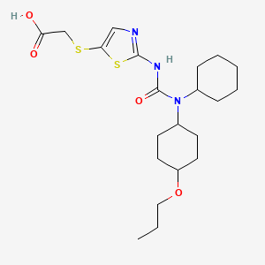 molecular formula C21H33N3O4S2 B8750108 Cadisegliatin CAS No. 859525-02-3