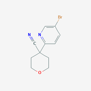 4-(5-Bromopyridin-2-yl)tetrahydro-2H-pyran-4-carbonitrile
