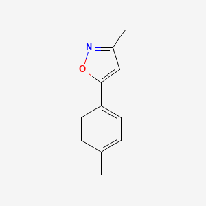 molecular formula C11H11NO B8750315 3-Methyl-5-(4-methylphenyl)isoxazole 