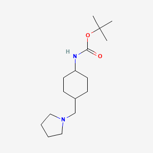 Tert-butyl trans-4-(pyrrolidin-1-ylmethyl)cyclohexylcarbamate