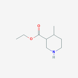 molecular formula C9H17NO2 B8750346 Ethyl 4-methylpiperidine-3-carboxylate 