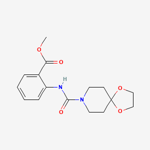 Methyl 2-(1,4-dioxa-8-azaspiro(4.5]decan-8-ylcarbonyl)aminobenzoate