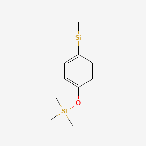 molecular formula C12H22OSi2 B8750453 Trimethyl{4-[(trimethylsilyl)oxy]phenyl}silane CAS No. 18036-81-2