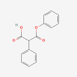 molecular formula C15H12O4 B8750486 Phenyl hydrogen phenylmalonate CAS No. 21601-78-5