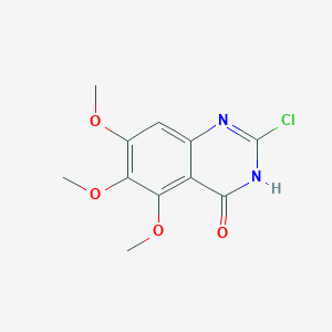 molecular formula C11H11ClN2O4 B8750522 2-Chloro-5,6,7-trimethoxyquinazolin-4(1H)-one CAS No. 827605-47-0