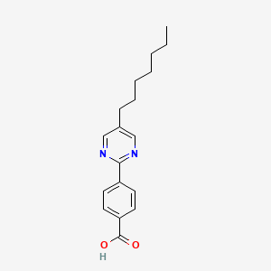4-(5-Heptylpyrimidin-2-yl)benzoic acid