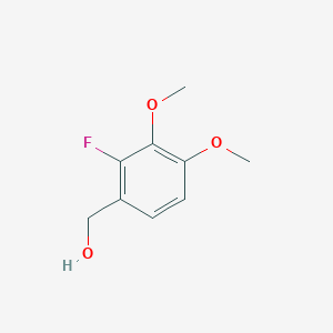 molecular formula C9H11FO3 B8750537 (2-Fluoro-3,4-dimethoxyphenyl)methanol 