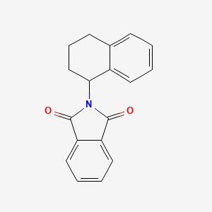 molecular formula C18H15NO2 B8750576 2-(1,2,3,4-tetrahydronaphthalen-1-yl)-1H-isoindole-1,3(2H)-dione 