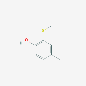 molecular formula C8H10OS B8750585 4-Methyl-2-(methylthio)phenol CAS No. 7431-33-6