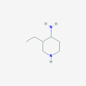 molecular formula C7H16N2 B8750605 3-Ethylpiperidin-4-amine 