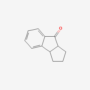 molecular formula C12H12O B8750637 Cyclopent[a]inden-8(1H)-one, 2,3,3a,8a-tetrahydro- CAS No. 118788-16-2