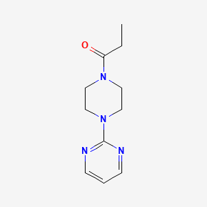 molecular formula C11H16N4O B8750638 2-(4-Propionyl 1-piperazinyl)pyrimidine 