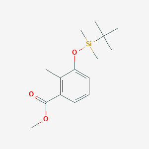 molecular formula C15H24O3Si B8750663 Methyl 3-((tert-butyldimethylsilyl)oxy)-2-methylbenzoate 