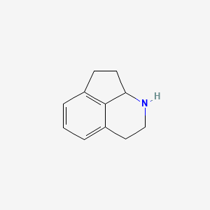 molecular formula C11H13N B8750666 1,2,3,7,8,8a-Hexahydrocyclopenta[ij]isoquinoline 
