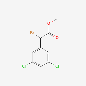 molecular formula C9H7BrCl2O2 B8750673 Methyl 2-bromo-2-(3,5-dichlorophenyl)acetate 