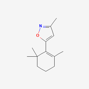 molecular formula C13H19NO B8750686 3-Methyl-5-(2,6,6-trimethyl-1-cyclohexen-1-yl)isoxazole CAS No. 39190-06-2