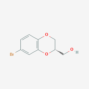 (S)-(7-Bromo-2,3-dihydrobenzo[b][1,4]dioxin-2-yl)methanol