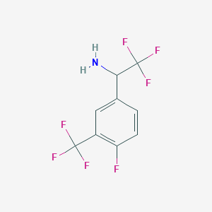 2,2,2-Trifluoro-1-[4-fluoro-3-(trifluoromethyl)phenyl]ethanamine