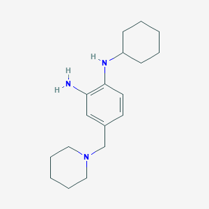 N1-cyclohexyl-4-(piperidin-1-ylmethyl)benzene-1,2-diamine
