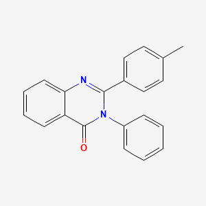 molecular formula C21H16N2O B8750825 2-(p-Tolyl)-3-phenylquinazoline-4(3H)-one 