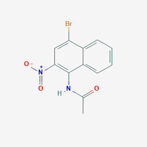 molecular formula C12H9BrN2O3 B8750826 N-(4-bromo-2-nitronaphthalen-1-yl)acetamide CAS No. 7499-73-2