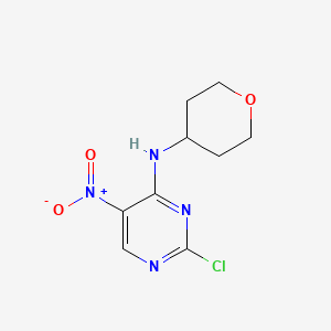 2-Chloro-5-nitro-N-(tetrahydro-2H-pyran-4-YL)pyrimidin-4-amine
