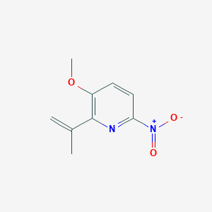 3-Methoxy-6-nitro-2-(prop-1-en-2-yl)pyridine